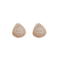 Silver Zircon Drop Shape Earrings