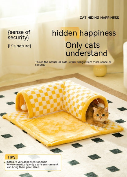 Duokete Cathouse Doghouse Autumn And Winter Warm Tunnel