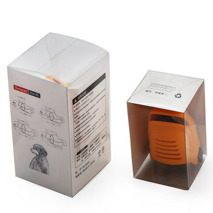 Rhino shape adjustable pure silicone dog muzzle