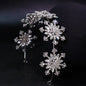 Bride Wedding Headdress Fashion Shiny Rhinestone Snowflake Headband Gas