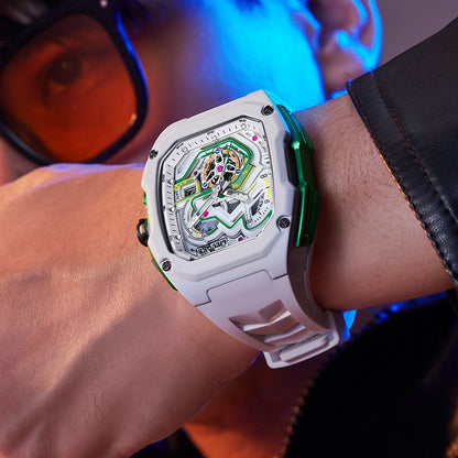 Three-Dimensional Hollow Waterproof Luminous Sports Multifunction Quartz Watch