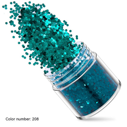 Green Manicure Set 12 Colors Mixed Nail Sequins Glitter Powder Gradient Laser Powder