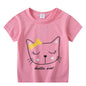 Children's Short Sleeve Boys And Girls T-shirt Cartoon Half Sleeve Top