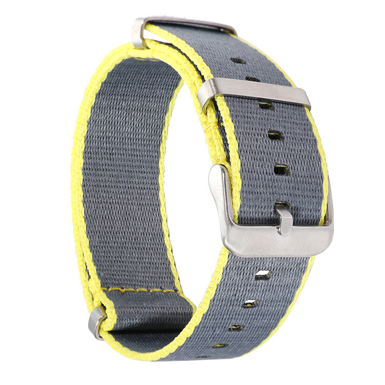 All-match Waterproof Fashion Color Hem Nylon Watchband