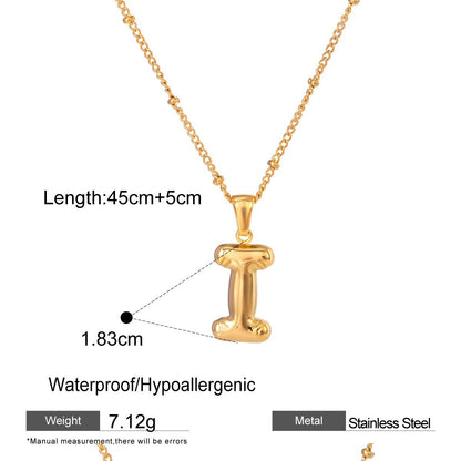 Stainless Steel Letter Necklace Advanced