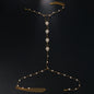 Gem Bikini Chest Necklace Body Chains Rhinestone-encrusted Jewelry