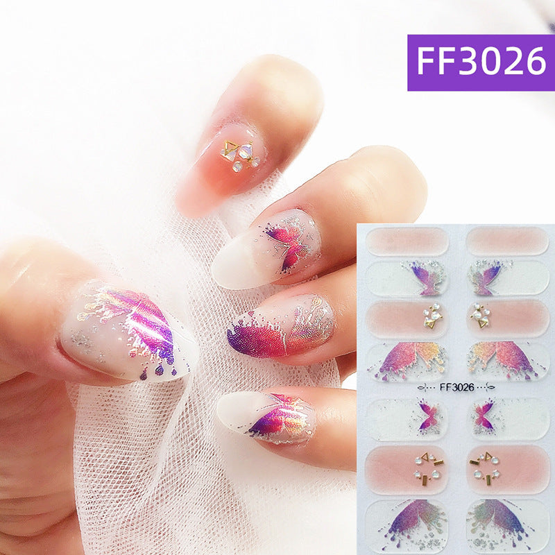 Three Dimensional Craft Crystal Nail Polish Film Full Paste