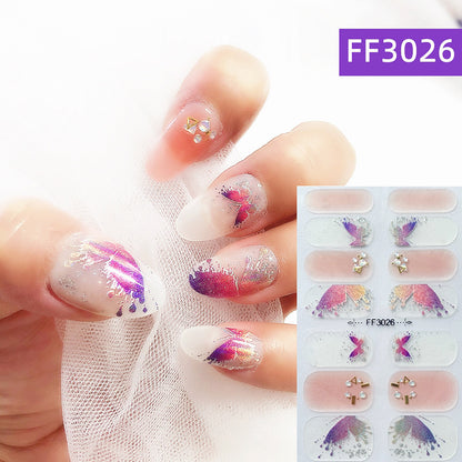 Three Dimensional Craft Crystal Nail Polish Film Full Paste