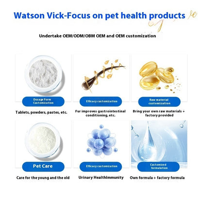 Glass Bottle With Straw Pet Vitamin Nutrient Solution