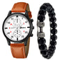 Men's Watch Fashion Quartz Watch Bracelet Set