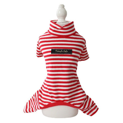 Cotton Eight-color Striped Pet Leggings