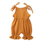 New Arrivals Newborn Toddler Baby Girls Sleeveless Solid Romper Jumpsuit Outfit