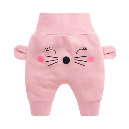 Big pp baby high waist belly protection pants