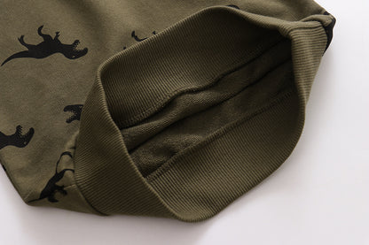 Children's Autumn Clothing Long Sleeve Boy Cartoon Cotton Crew Neck Sweater