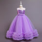 Children's Dress Dress Skirt Summer Girls Sequined Wedding Dress Embroidered Mesh Princess Tutu Skirt