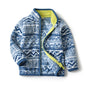 Thick Fur Printed Coats Kids Zipper