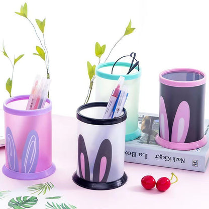 Desktop Office Storage Detachable Round Plastic Storage Cylinder