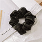 Satin Cloth Large Intestine Circle Hair Tie Set Solid Color