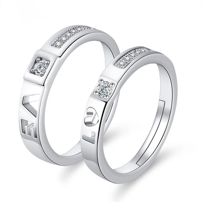 Moissanite Engagement Couple Couple Rings