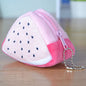 Children's Day Creative Gift Plush Solid Triangle Fruit Zero Wallet Coin Bag Key Bag Strap