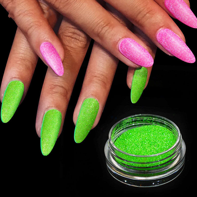 Neon magic powder for fingernails