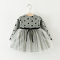 Foreign Children Years Of Foreign Trade Explosion Of Baby Cotton Long Sleeved Dress Korean Princess Dress Girls.