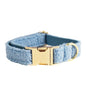 Blue Teddy Bear Dog Breast Collar Pet Collar