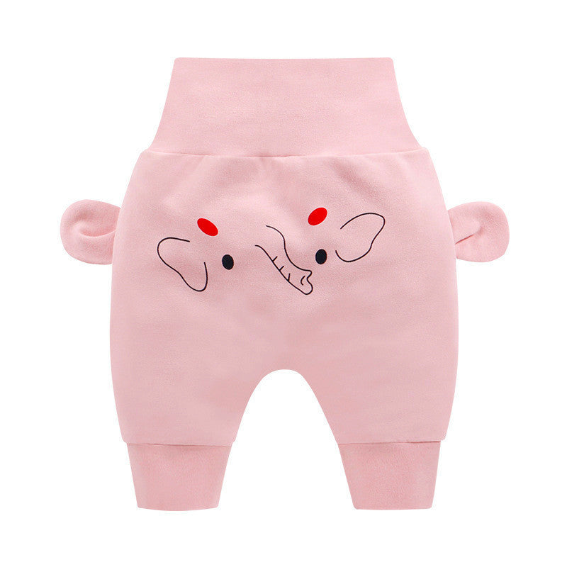 Big pp baby high waist belly protection pants