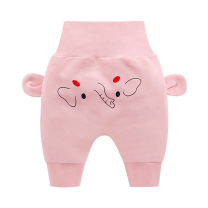 Big pp baby high waist belly protection pants