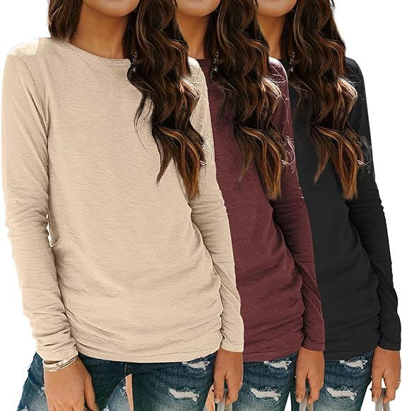 3-piece Long Sleeve Shirt Loose Autumn Top Suit