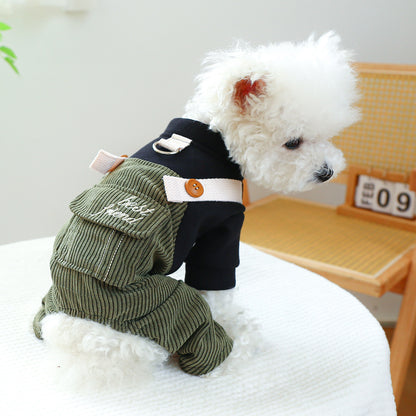 Pet Ring Dog Cat Clothes New Corduroy