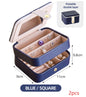 Jewelry Storage Box Desktop Dustproof Earrings Earrings Necklace Storage Box Screen Folding Jewelry Organizer