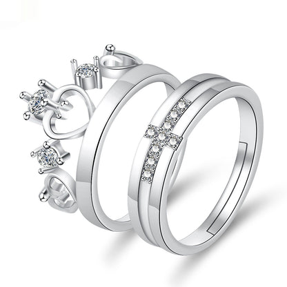 Moissanite Engagement Couple Couple Rings