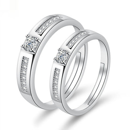 Moissanite Engagement Couple Couple Rings