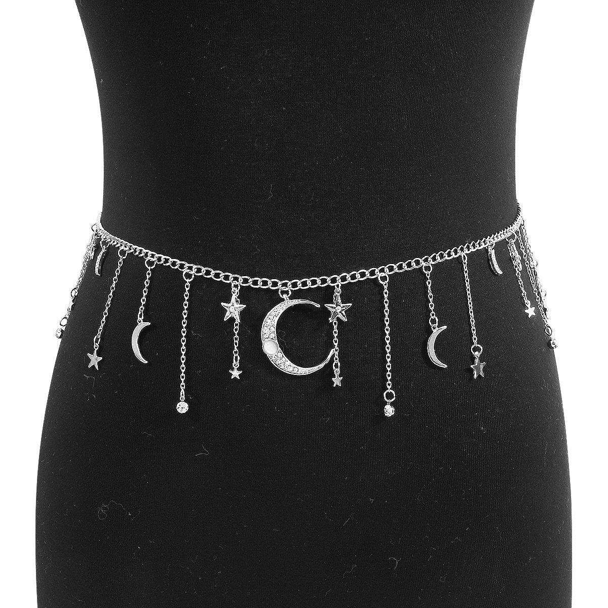 Fashion Temperamental Tassels Star Moon Waist Chain Creative Sexy