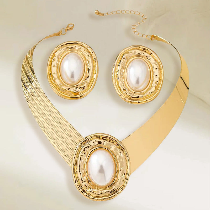 Personalized Retro Literary Creativity Ornament Set Necklace