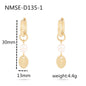 Pearl Titanium Steel Earrings Affordable Luxury All-match