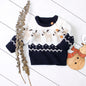 Cartoon christmas elk sweater