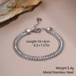 Rhinestone-encrusted Chain Stainless Steel Bracelet