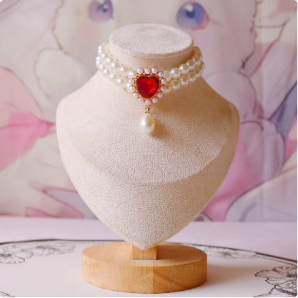 Cat Pet Jewelry Water Drop Pendant Rabbit Necklace