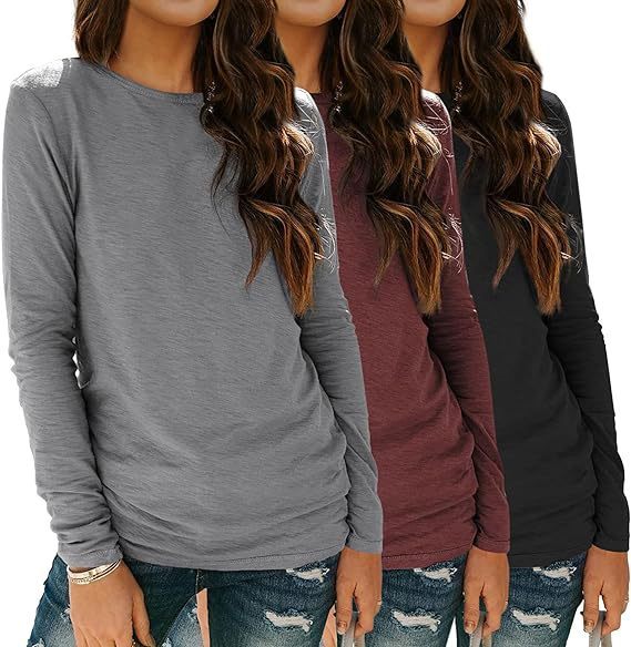 3-piece Long Sleeve Shirt Loose Autumn Top Suit