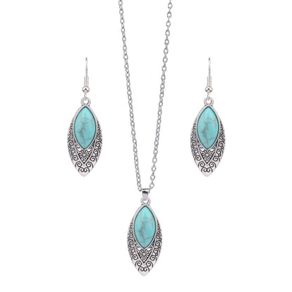 Women's Fashion Earrings And Necklace Set