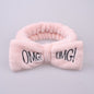 Coral velvet butterfly end hair band
