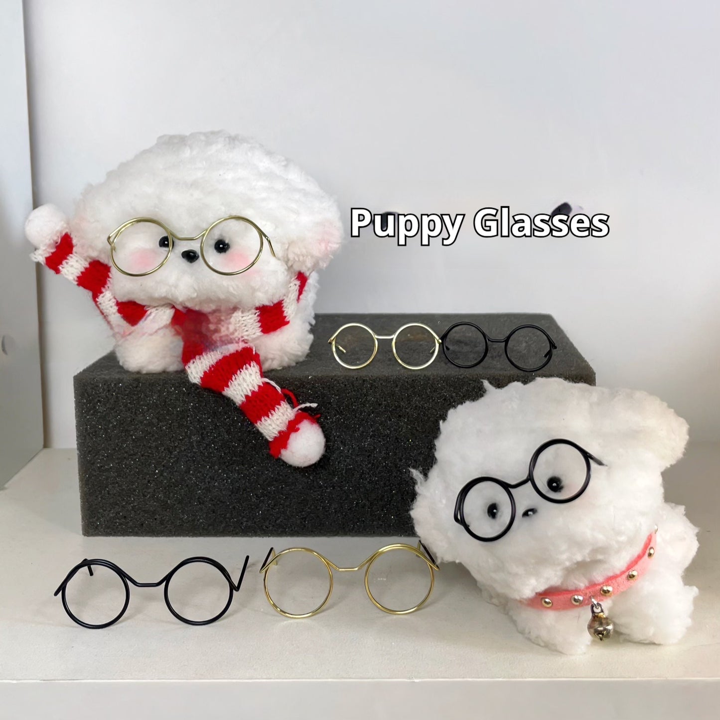 Mini Glasses Frame Twist Stick Puppy Doll Special