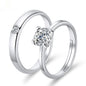 Moissanite Engagement Couple Couple Rings