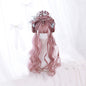 Long Curly Hair Fashion Full Headgear Air Bangs Chemical Fiber Wig