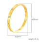 Women's Stainless Steel High-grade C- Shaped Oil Pressure Open-ended Bracelet