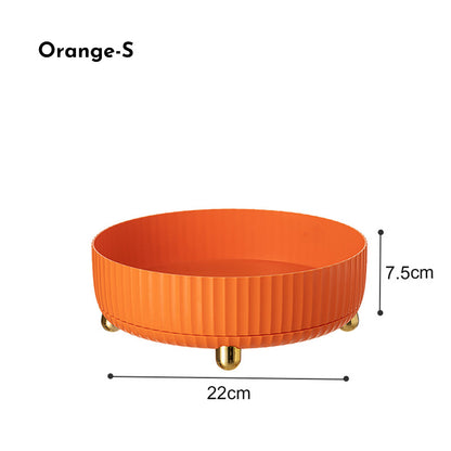 Makeup Perfume Organizer Tray 360 Degree Rotating Lazy Susan Skincare Lotion Organizer Spinning Cosmetics Storage For Dresser, Vanity, Bathroom Countertop