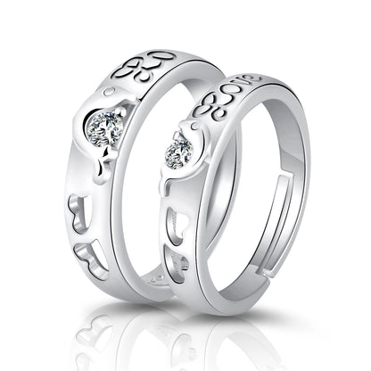 Moissanite Engagement Couple Couple Rings