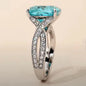 Luxury Zircon Square Women's Fashion Ring